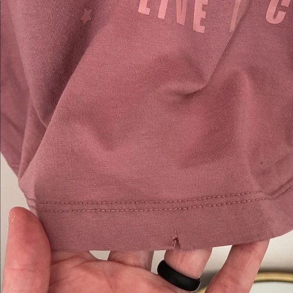 Janis Joplin mauve pink graphic tee S/M - Picture 2 of 8